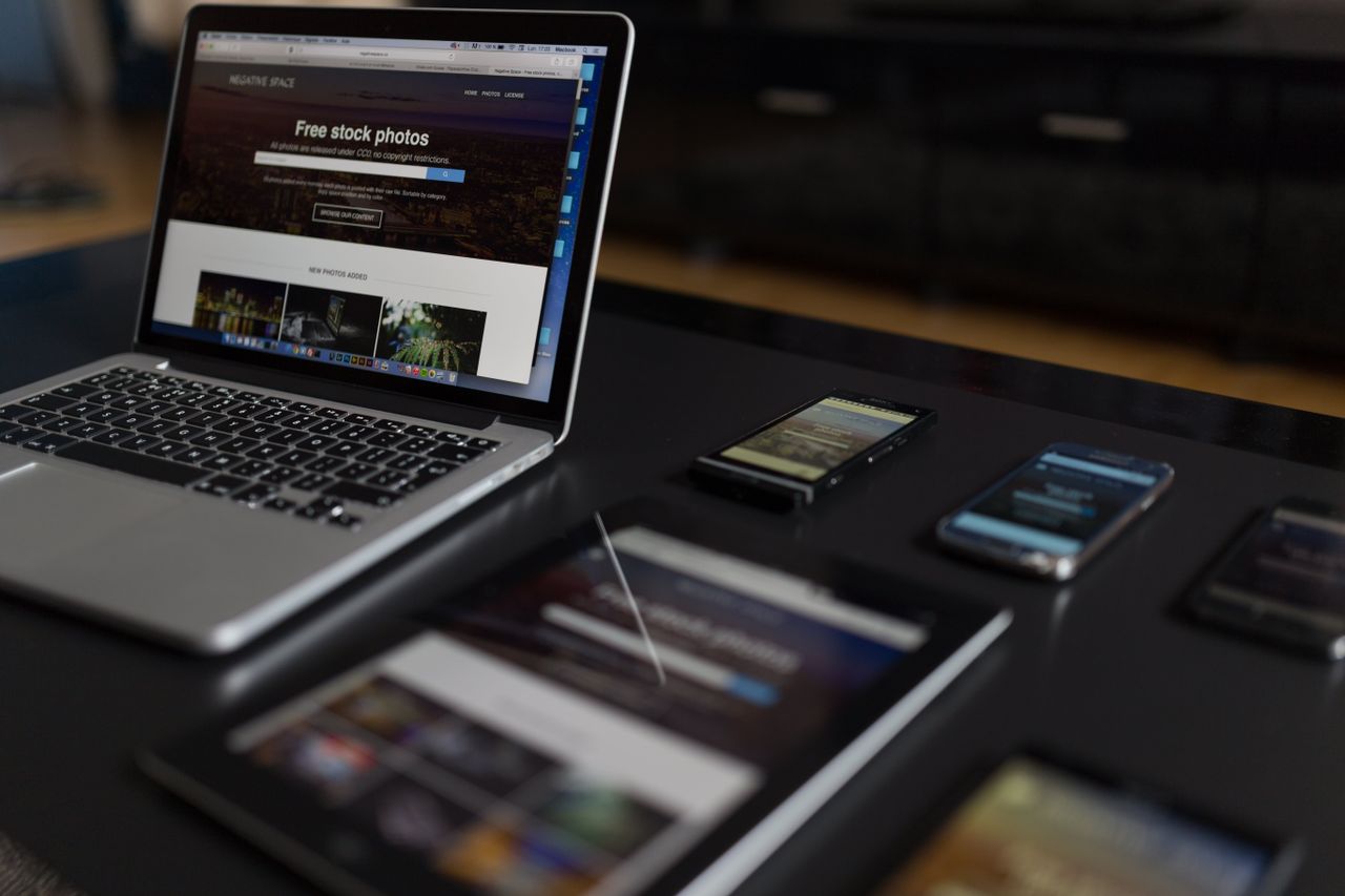 core-values A contemporary workspace showcasing a laptop, tablet, and smartphones, ideal for tech and freelance use.